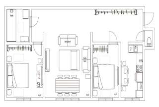 Апартаменты MinskLux Apartments on Nezavisimosty ave.12 Минск Апартаменты с 2 спальнями-15
