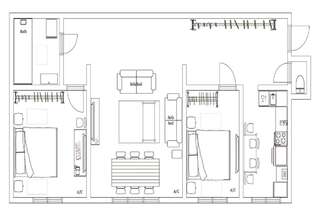 Апартаменты MinskLux Apartments on Nezavisimosty ave.12 Минск Апартаменты с 2 спальнями-18